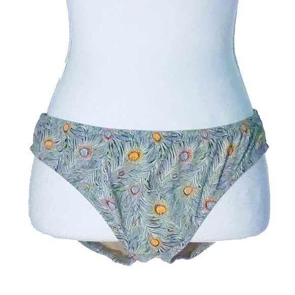 Liberty of London x J. Crew Peacock Feather Print Two Piece Bikini - Picture 5 of 13